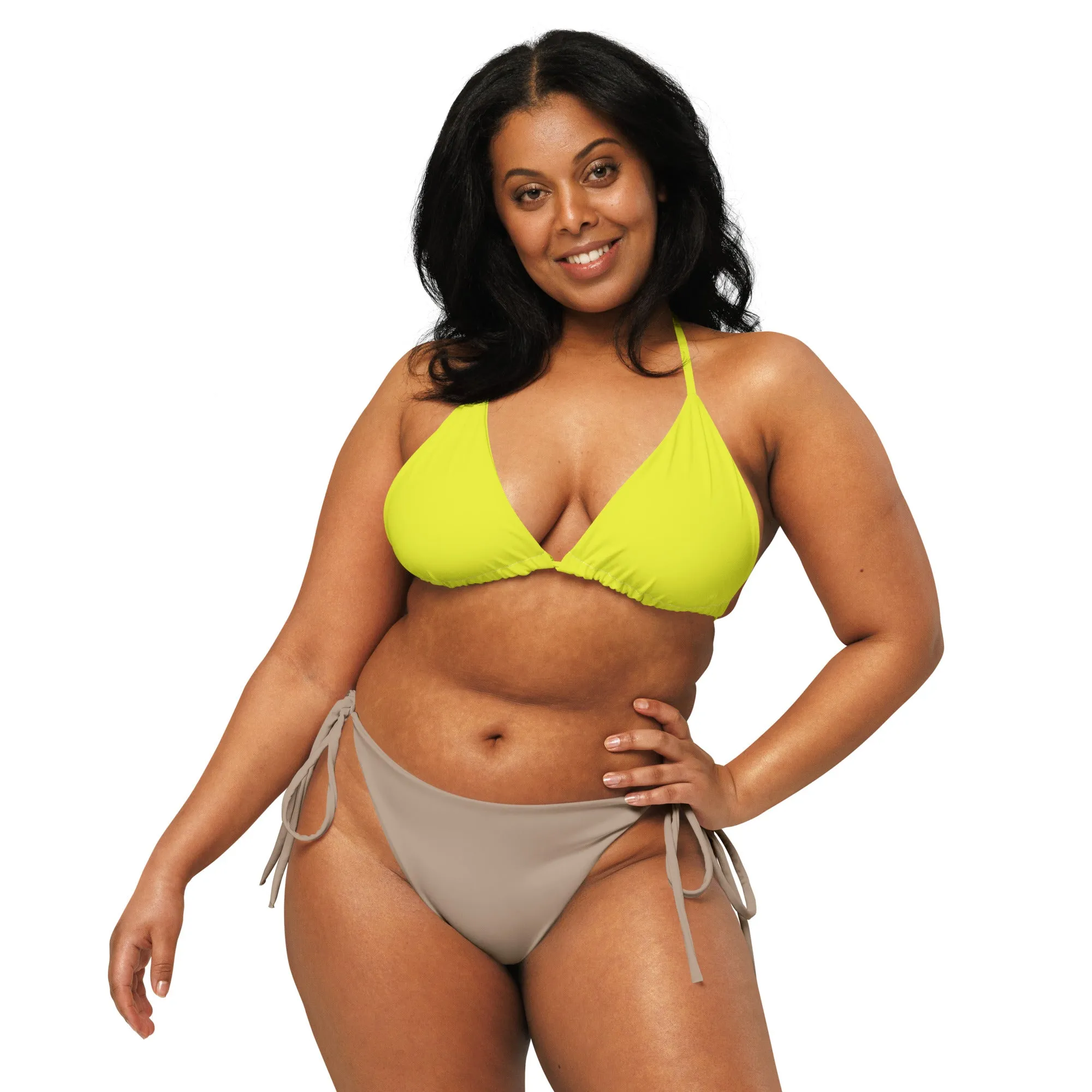 Non-Binary Solid String Bikini Top