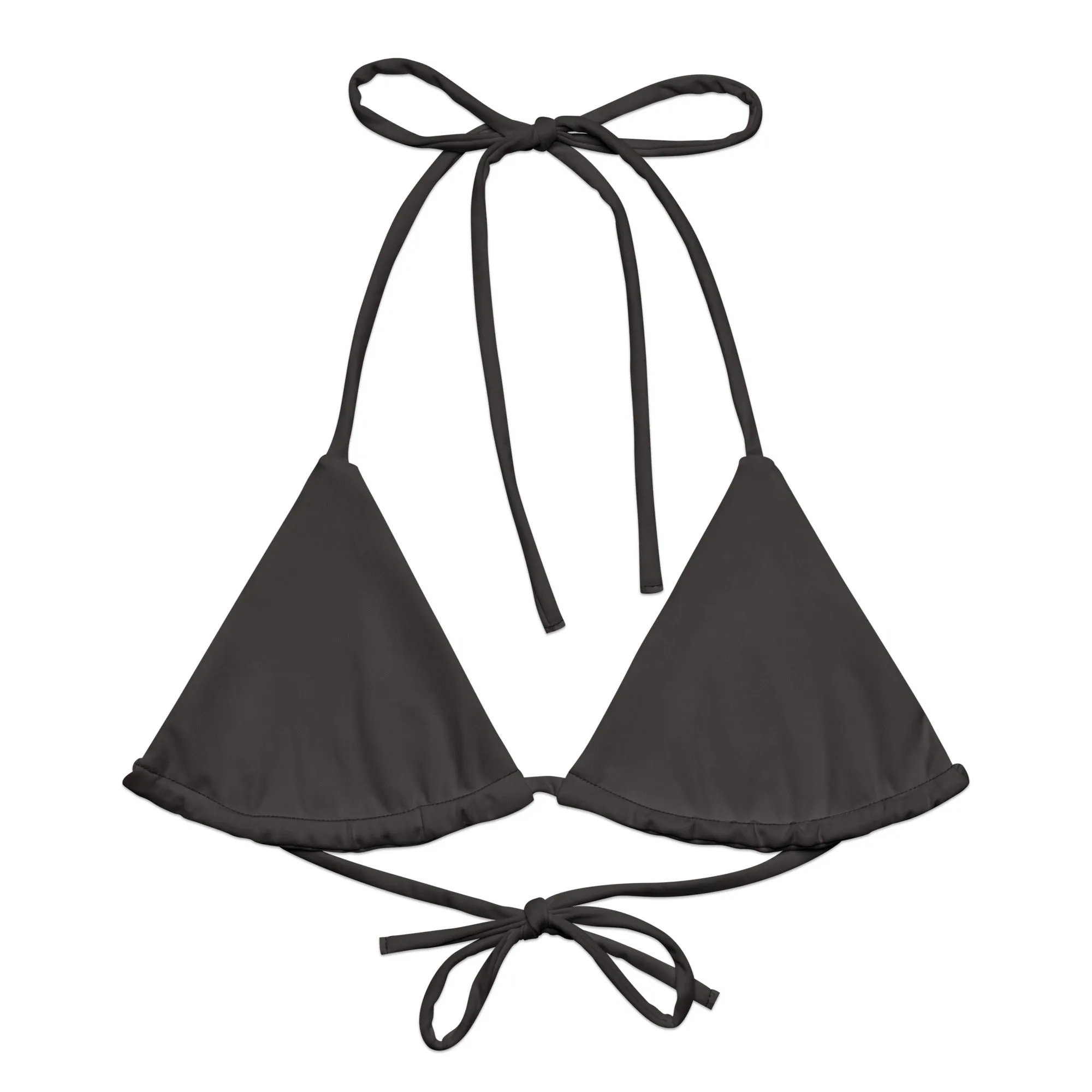 Non-Binary Solid String Bikini Top