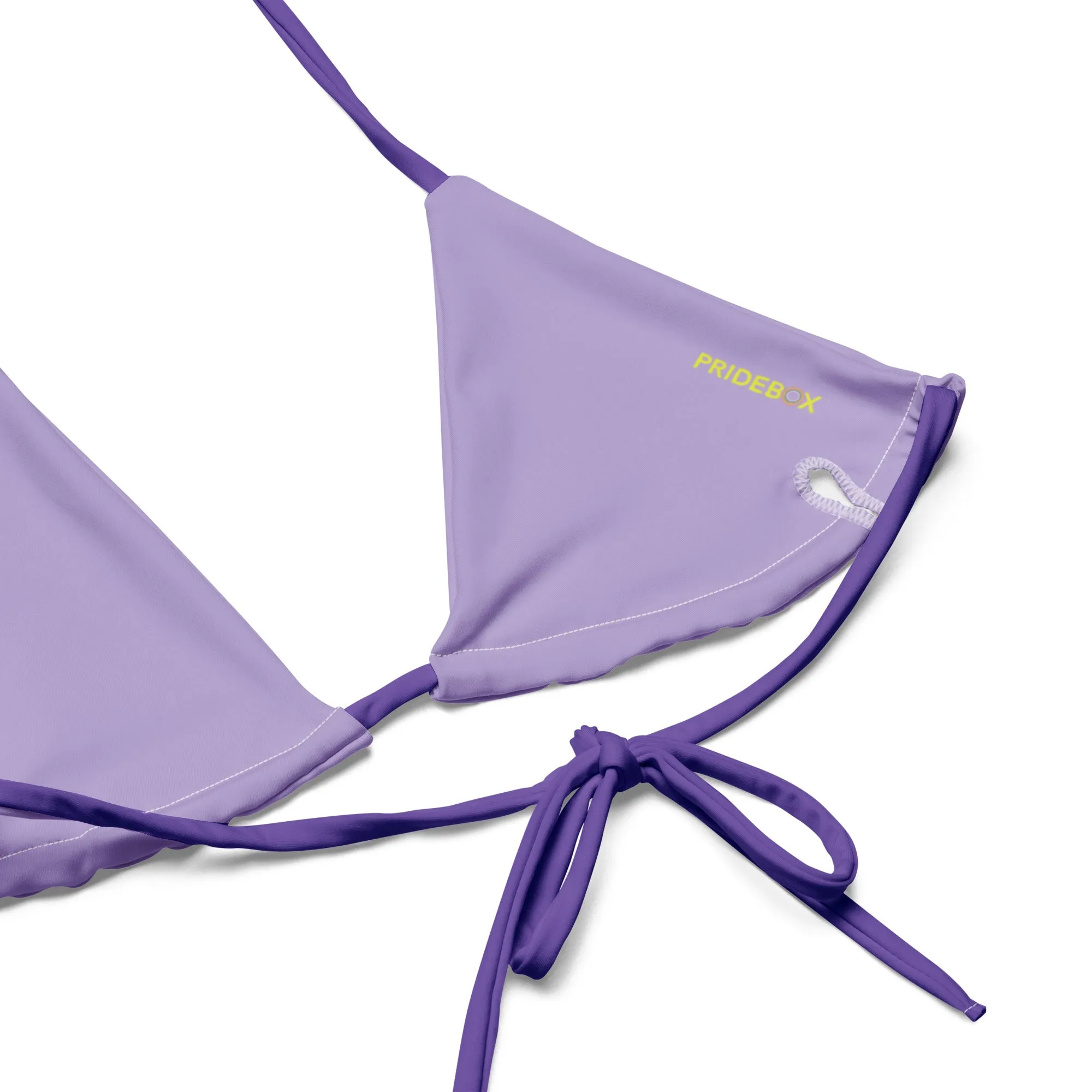 Non-Binary Solid String Bikini Top