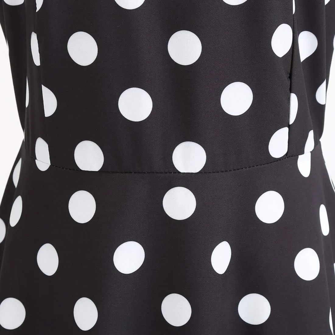 ODIZLI Women's Vintage Dress 1950s 1960s Polka Dot Dress Sling A-Line Dresses
