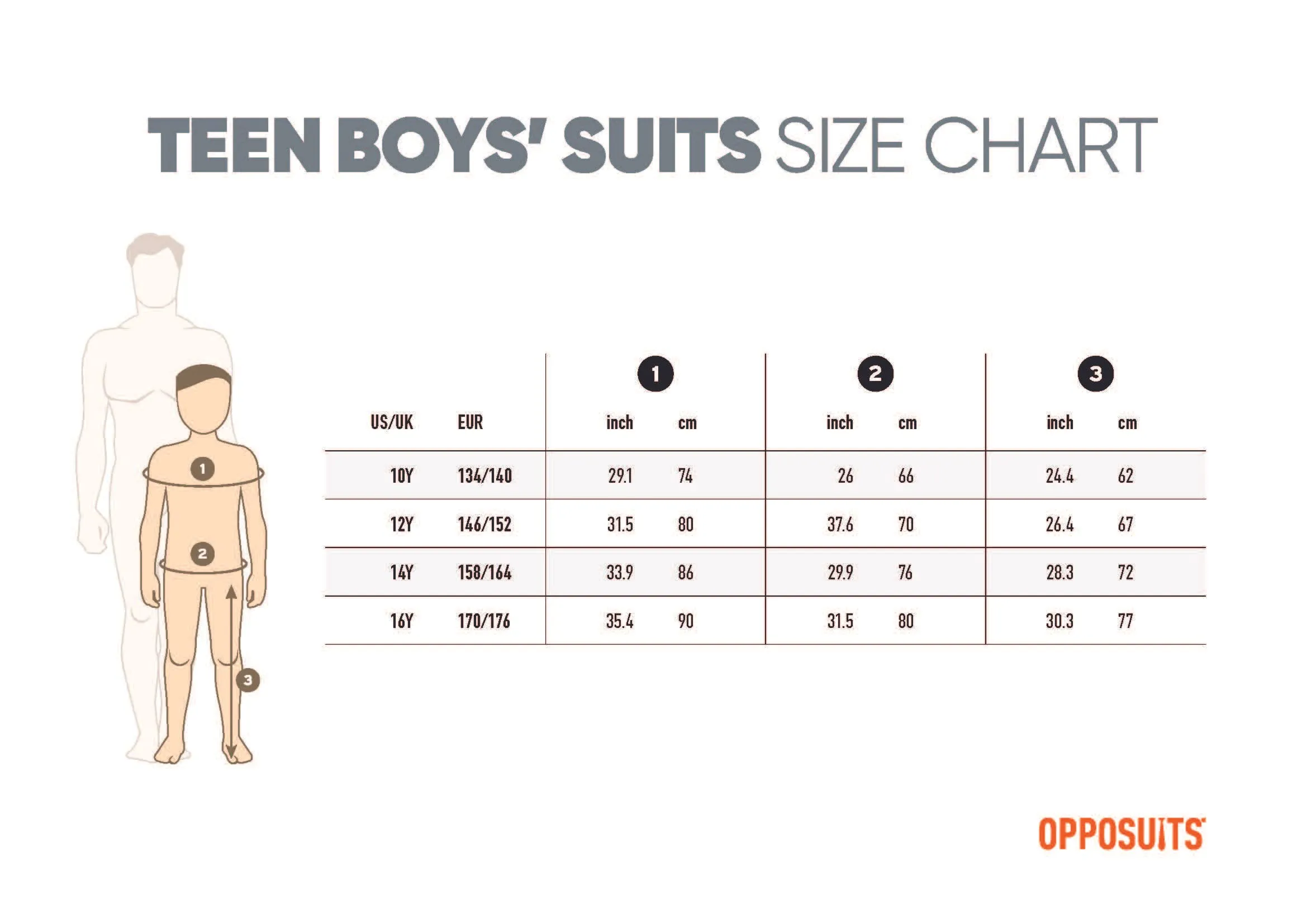 Opposuits Party Suits for Teen Boys - 10-16 Years in Crazy Prints - Including Jacket, Pants and Tie in Funny Designs