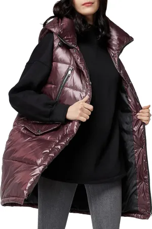 Orolay Womens' Down Vest with Stand Collar Thick Hooded Sleeveless Winter Coats