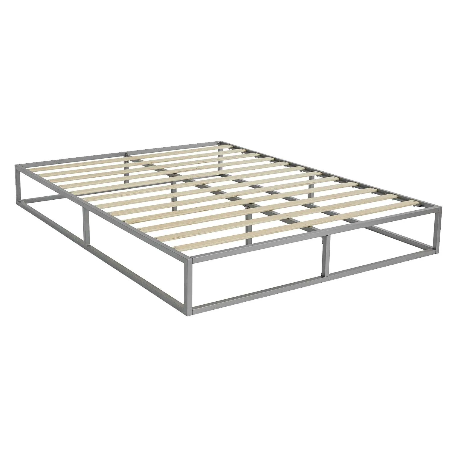 Outlet – Indy King Size Platform Bed - Grey Metal