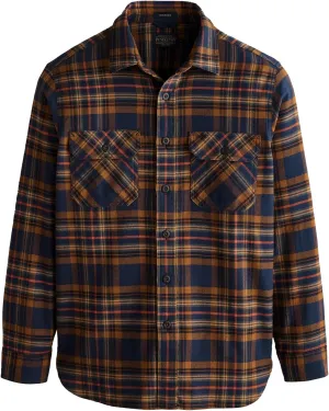 Pendleton Men's Plaid Burnside Double-Brushed Flannel Shirt for Men - Heritage-Inspired Long Sleeve Plaid for Men