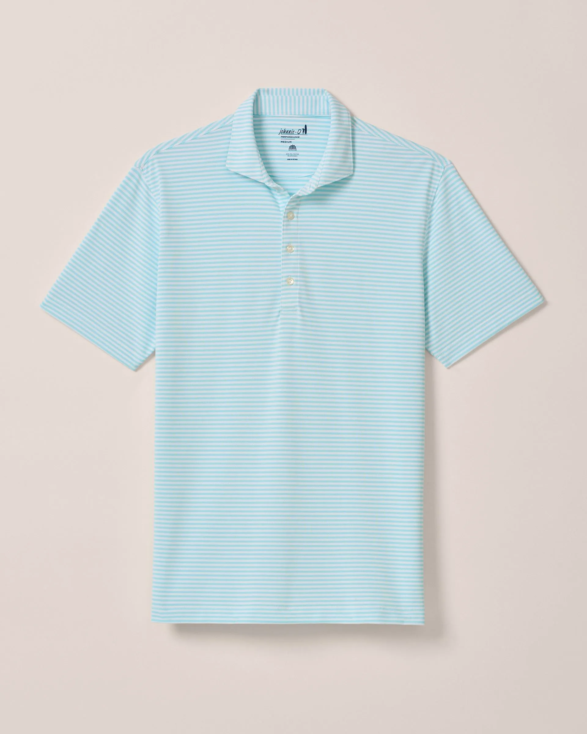 Performance Mesh Polo - Stetson Stripe