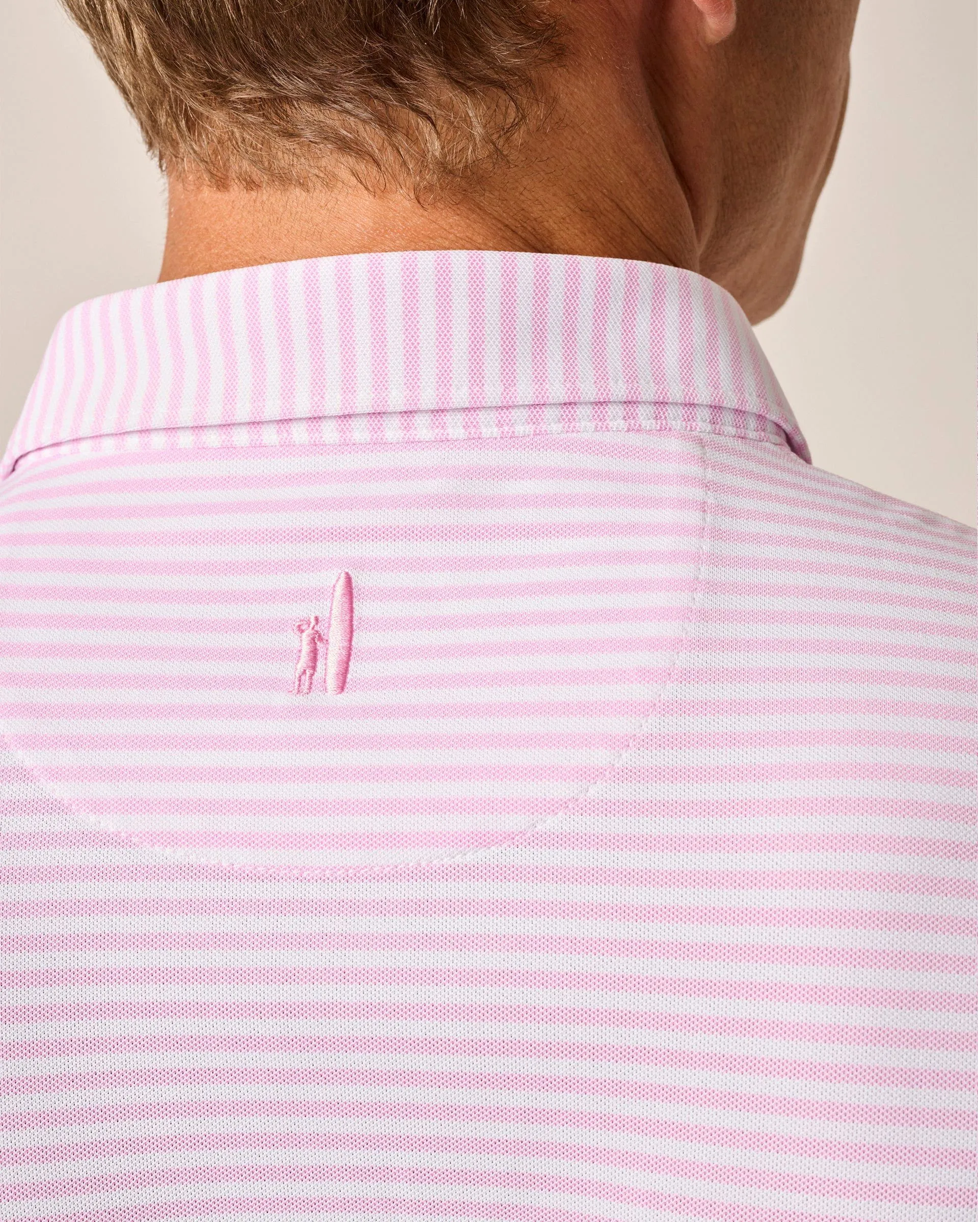 Performance Mesh Polo - Stetson Stripe