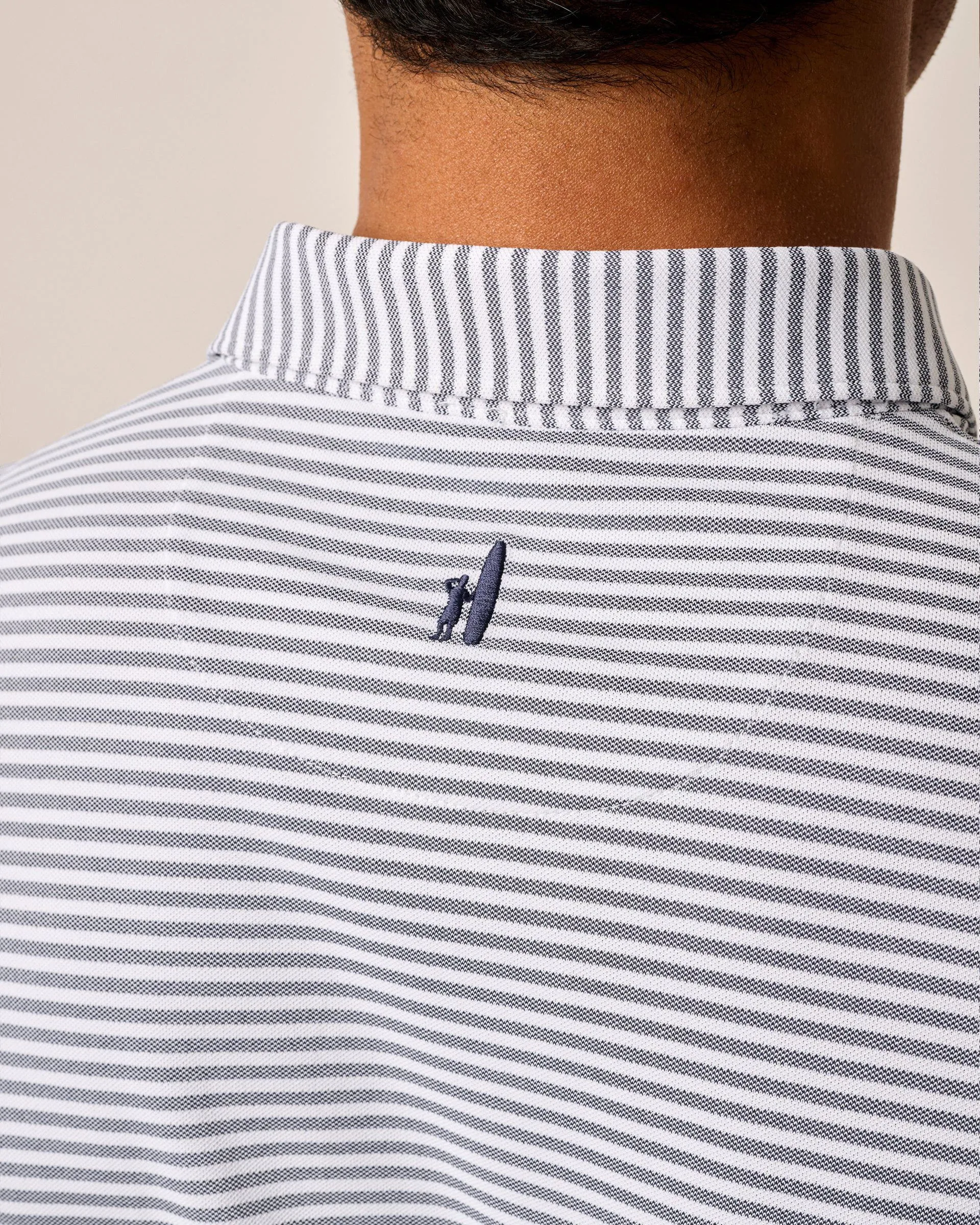 Performance Mesh Polo - Stetson Stripe