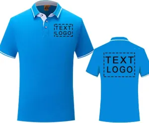 Personalized Men Polo Shirts Customized Casual Slim Fit Collar Shirt Work Shirt