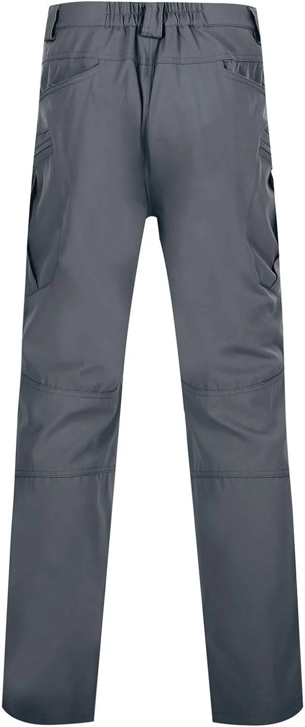 Plus Size Cargo Pants for Men Pleated Front Button Outdoor Workout Pants Quick Dry Breathable Work Tactical Trousers