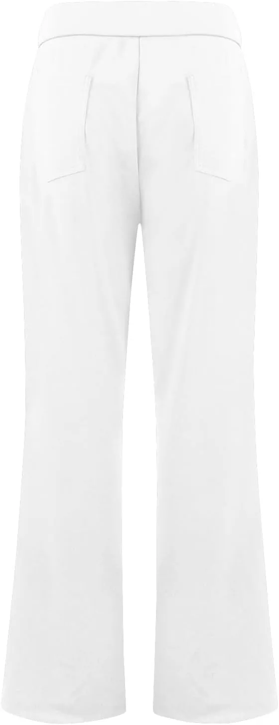 Pull On Dress Pants for Women Stretchy Office Work Bootcut Yoga Pants Business Casual Flare Leggings with Pockets