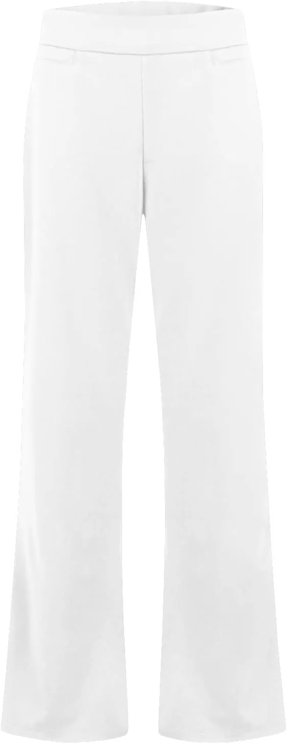 Pull On Dress Pants for Women Stretchy Office Work Bootcut Yoga Pants Business Casual Flare Leggings with Pockets