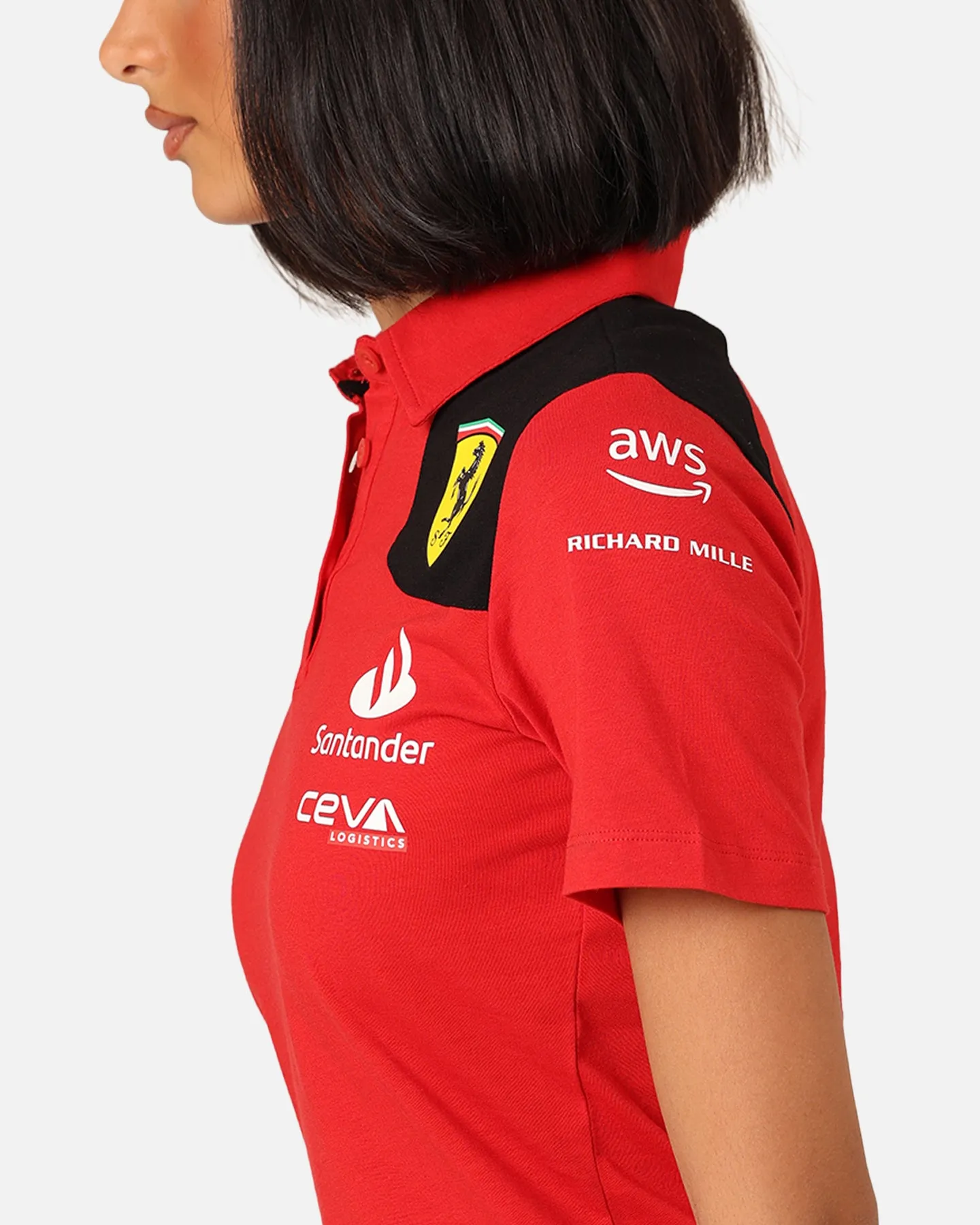 Puma X Scuderia Ferrari Women's Team Polo Shirt Rosso Corsa