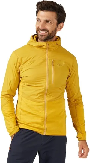 Rab Men's Ascendor Summit Full-Zip Lightweight Hooded Fleece Jacket for Climbing, Hiking, & Mountaineering