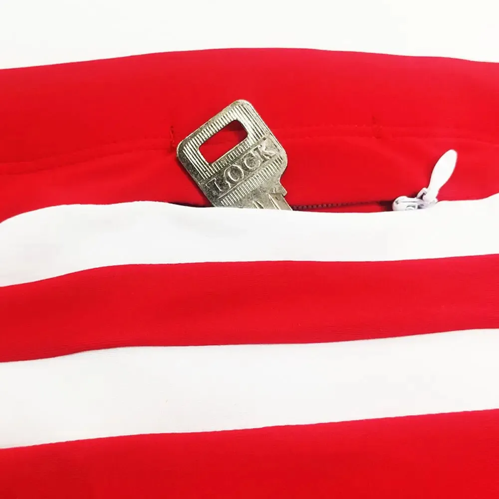 Red Stripes Swim Brief