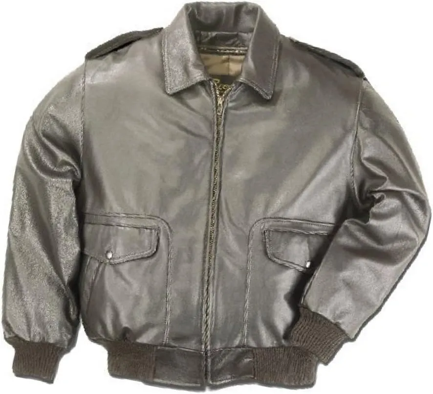 REED Men's Aviator Bomber Leather Jacket Union Made in USA