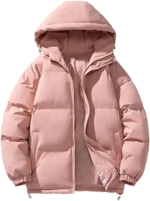 REHJJDFD Men Cotton-Padded Coats Men Puffer Jackets Outdoor Hooded Coat Casual Parkas Thick Warm Coat Men Jacket