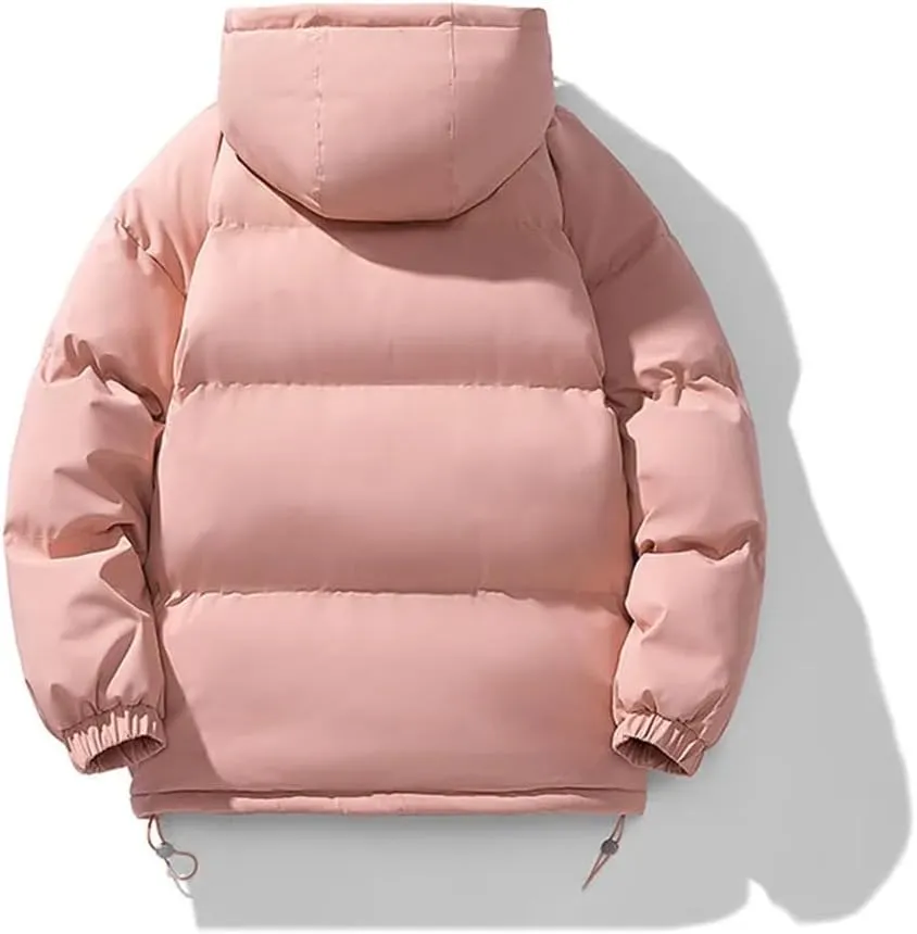 REHJJDFD Men Cotton-Padded Coats Men Puffer Jackets Outdoor Hooded Coat Casual Parkas Thick Warm Coat Men Jacket