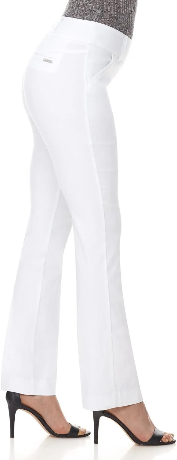Rekucci Women's Ease into Comfort Classic Bootcut Pant w/Tummy Control