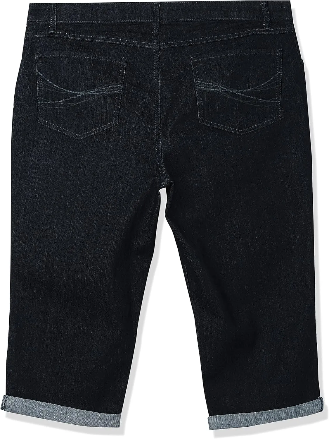 Riders by Lee Indigo Women's Plus Size Comfort Waist Cuff Capri