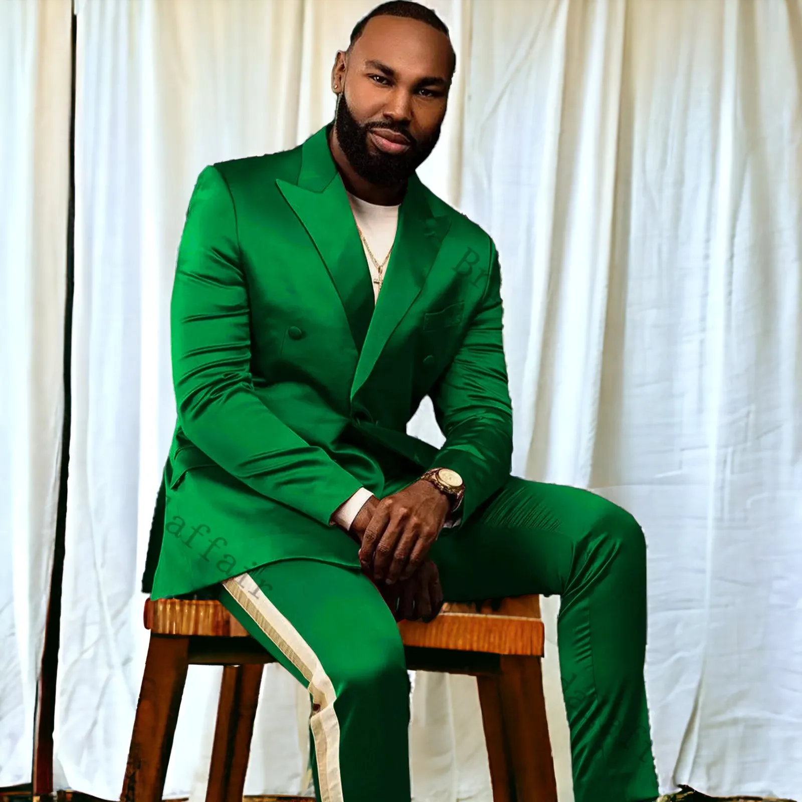Ronnie Vol 1. Luxury DesignDouble Breasted SlimFit 2pc Suit