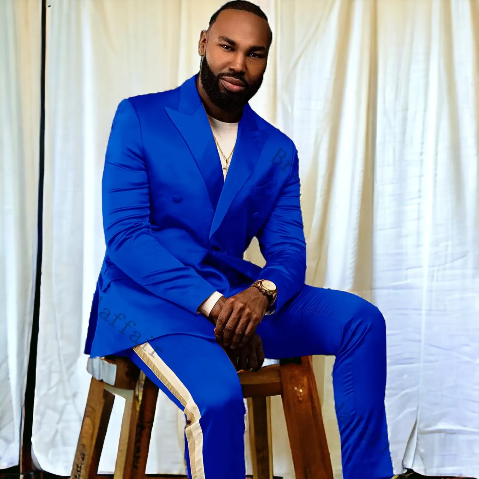 Ronnie Vol 1. Luxury DesignDouble Breasted SlimFit 2pc Suit