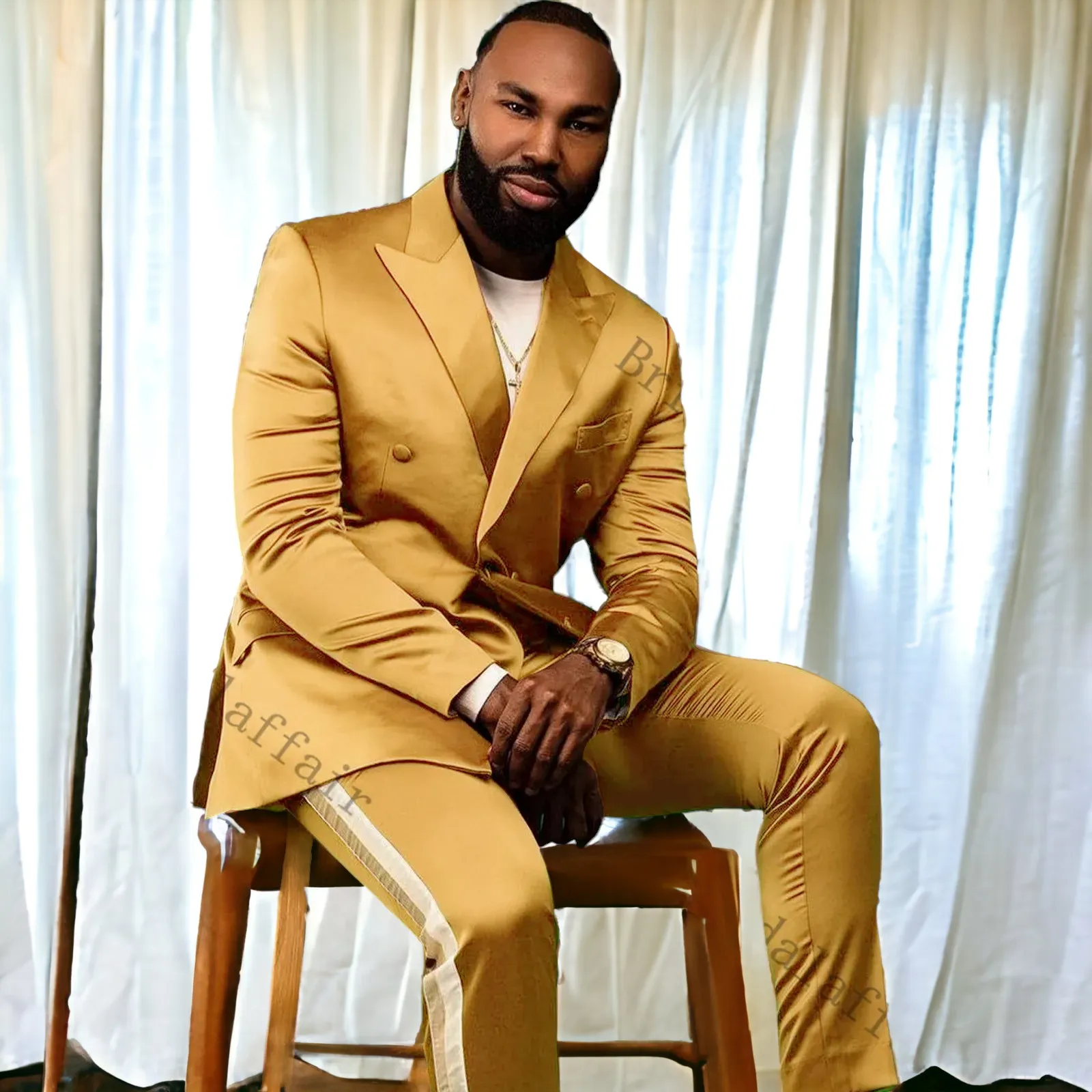 Ronnie Vol 1. Luxury DesignDouble Breasted SlimFit 2pc Suit