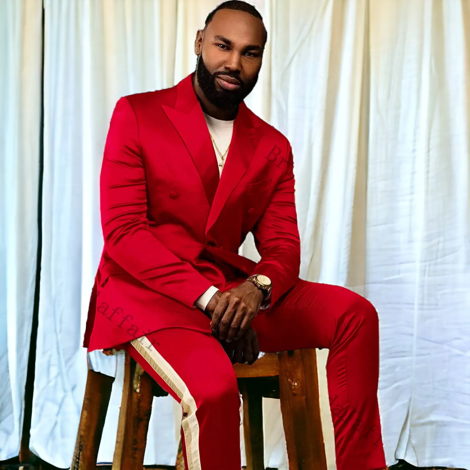 Ronnie Vol 1. Luxury DesignDouble Breasted SlimFit 2pc Suit