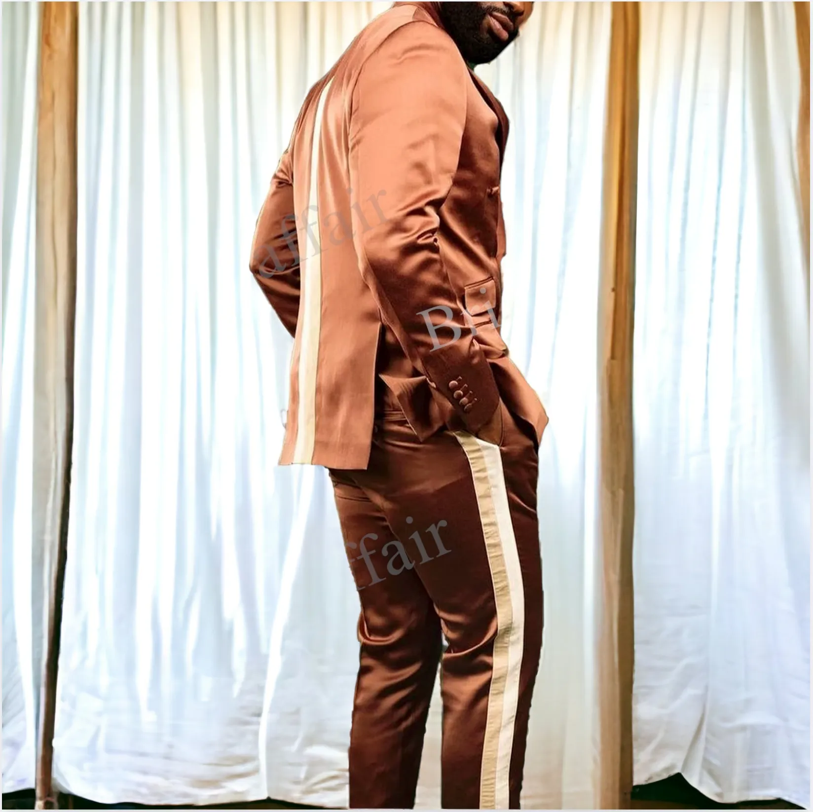 Ronnie Vol 1. Luxury DesignDouble Breasted SlimFit 2pc Suit
