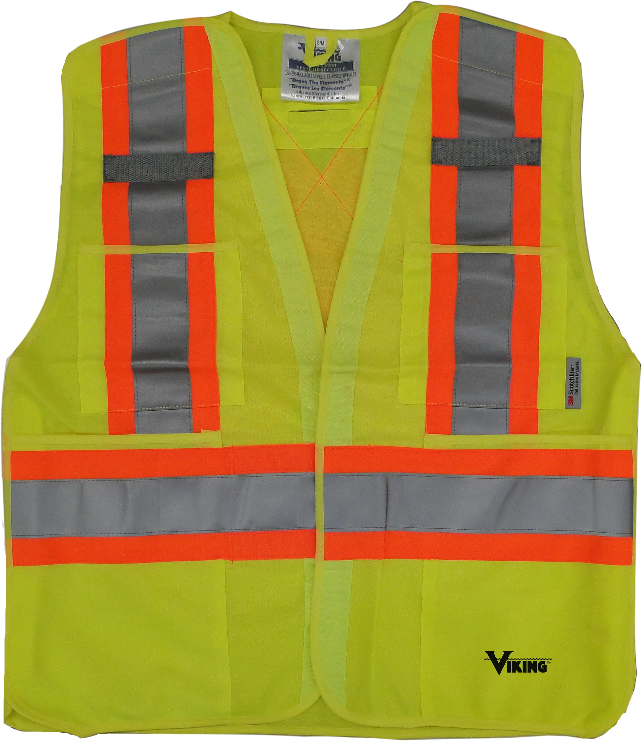 Safety Vest - Viking® 5pt. Tear Away Safety Vest, 6135