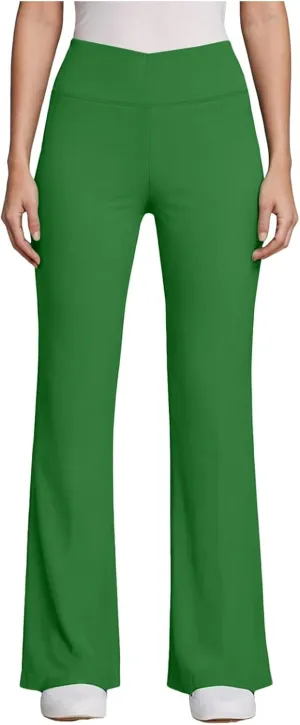 sdbrld Leggings for Women Wide Leg Yoga Pants Stretch Dress Lounge Pants High Waisted Casual Workout Trousers with Pockets