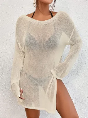 See Through Swim Cover Up Dress