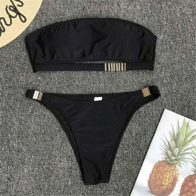 Sexy Bandeau Designer Strapless Bikini