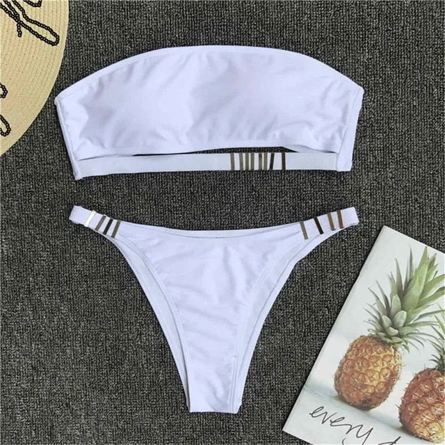 Sexy Bandeau Designer Strapless Bikini