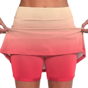 Skirts for Women Plus Size Skorts with Shorts Tummy Control Tennis Golf Skirts High Waisted Athletic Skirt with Pockets