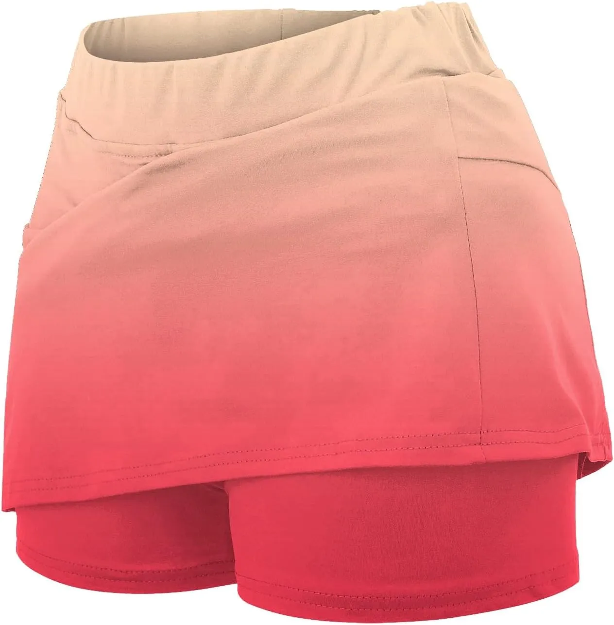 Skirts for Women Plus Size Skorts with Shorts Tummy Control Tennis Golf Skirts High Waisted Athletic Skirt with Pockets