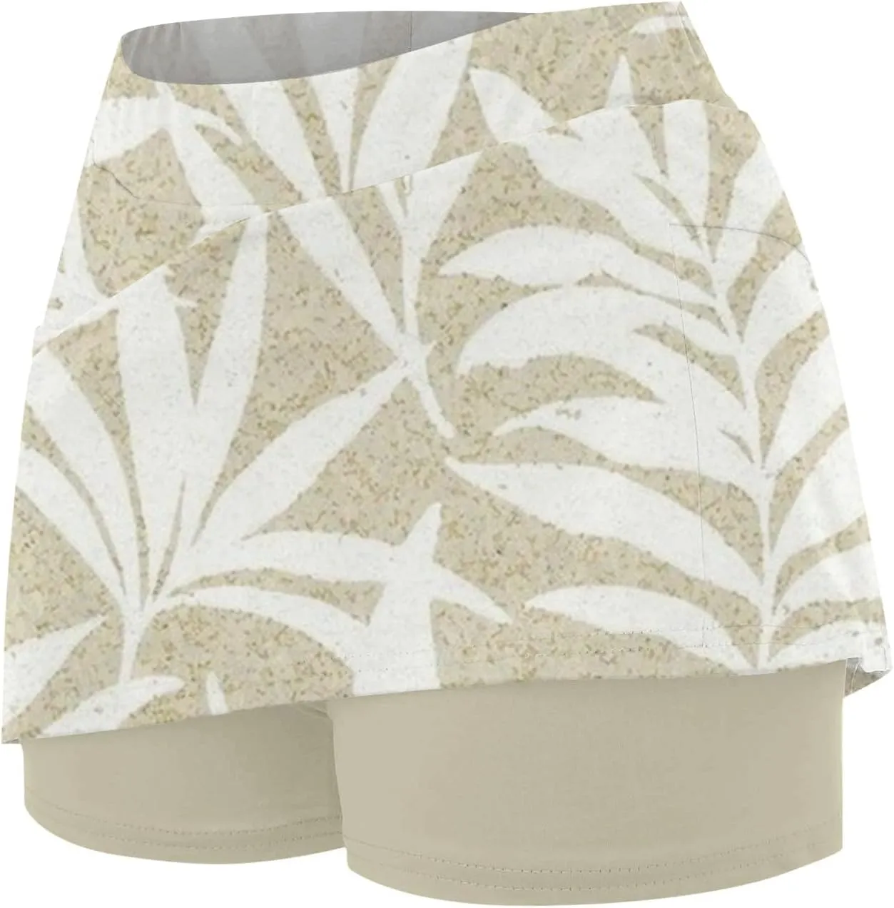 Skorts for Women Summer Tennis Elastic High Waisted Floral Printed Gym Skirts Comfort Trendy Lightweight Running Shorts