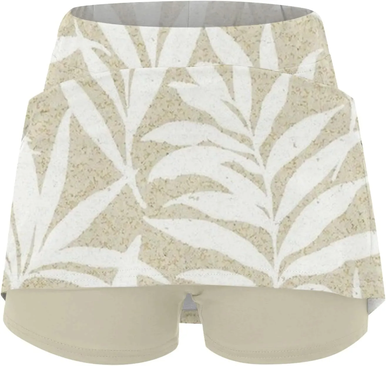 Skorts for Women Summer Tennis Elastic High Waisted Floral Printed Gym Skirts Comfort Trendy Lightweight Running Shorts