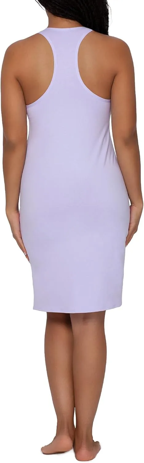 Smart & Sexy Cloud Cotton Comfort Collection Women's Lightweight Robe & Chemise Nightgown