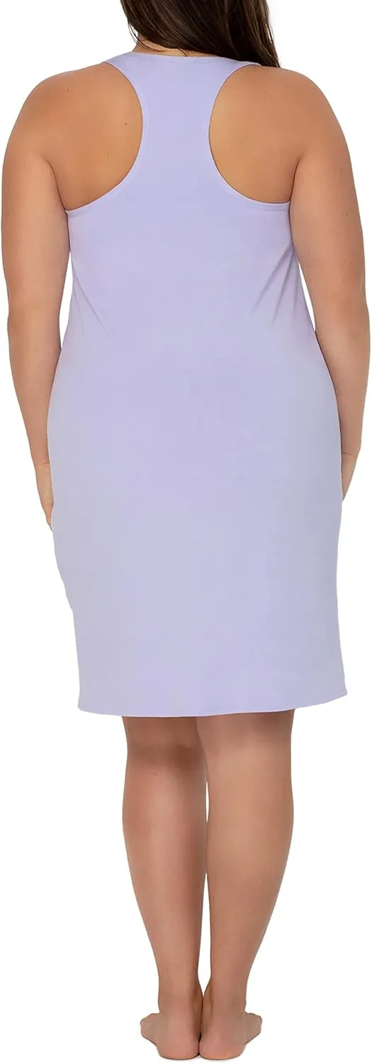 Smart & Sexy Cloud Cotton Comfort Collection Women's Lightweight Robe & Chemise Nightgown