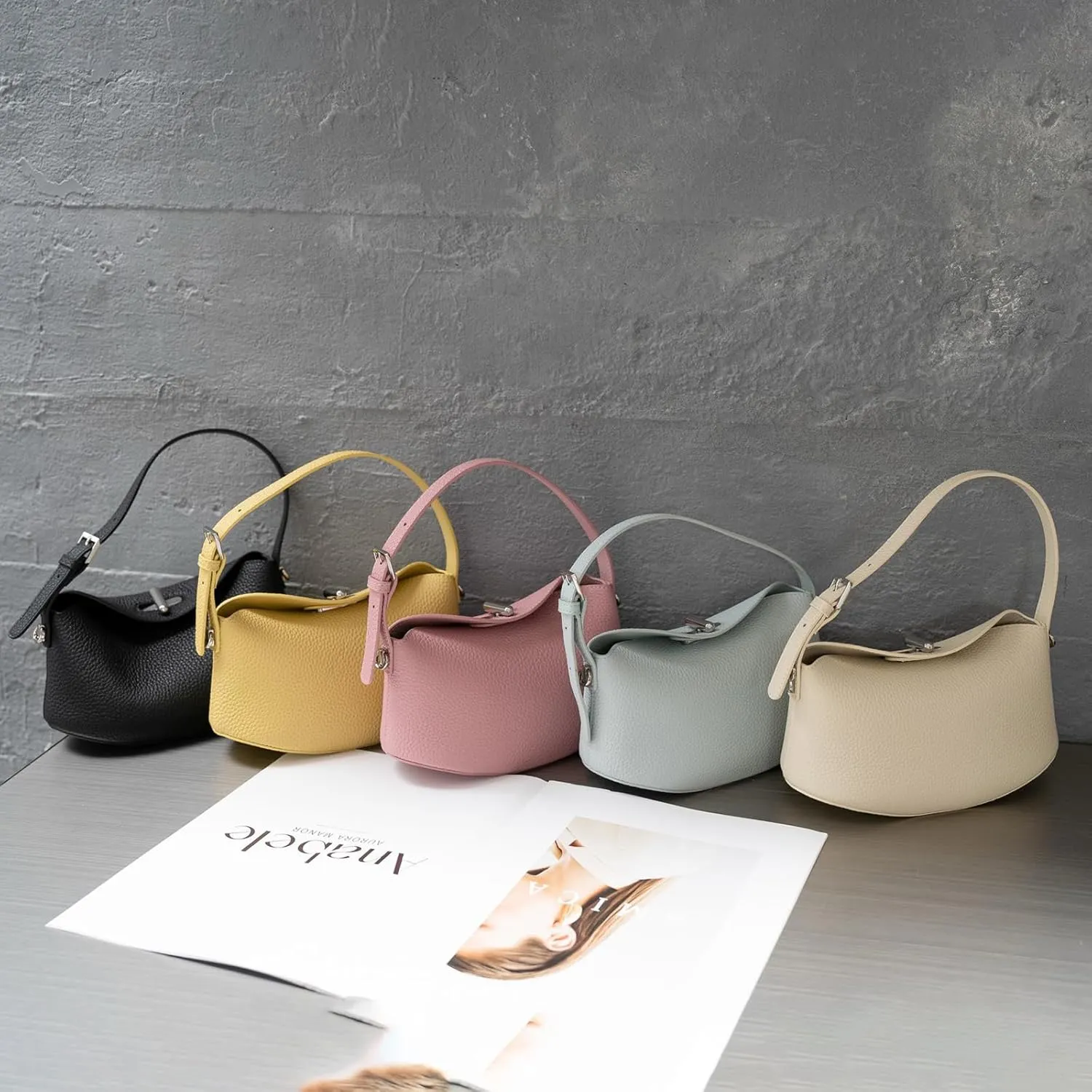 Soft Vegan Leather Hobo Bag,Small Crossbody Purses with Detachable Strap,cowhide handbag.purse