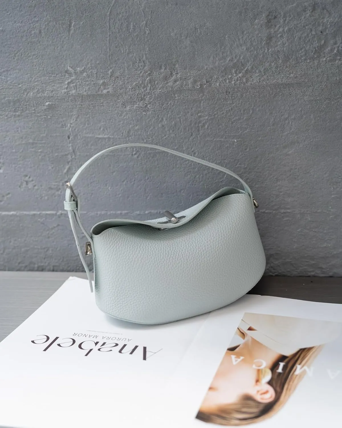 Soft Vegan Leather Hobo Bag,Small Crossbody Purses with Detachable Strap,cowhide handbag.purse