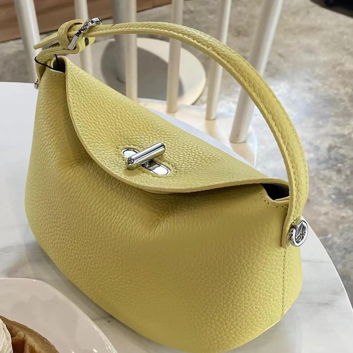Soft Vegan Leather Hobo Bag,Small Crossbody Purses with Detachable Strap,cowhide handbag.purse