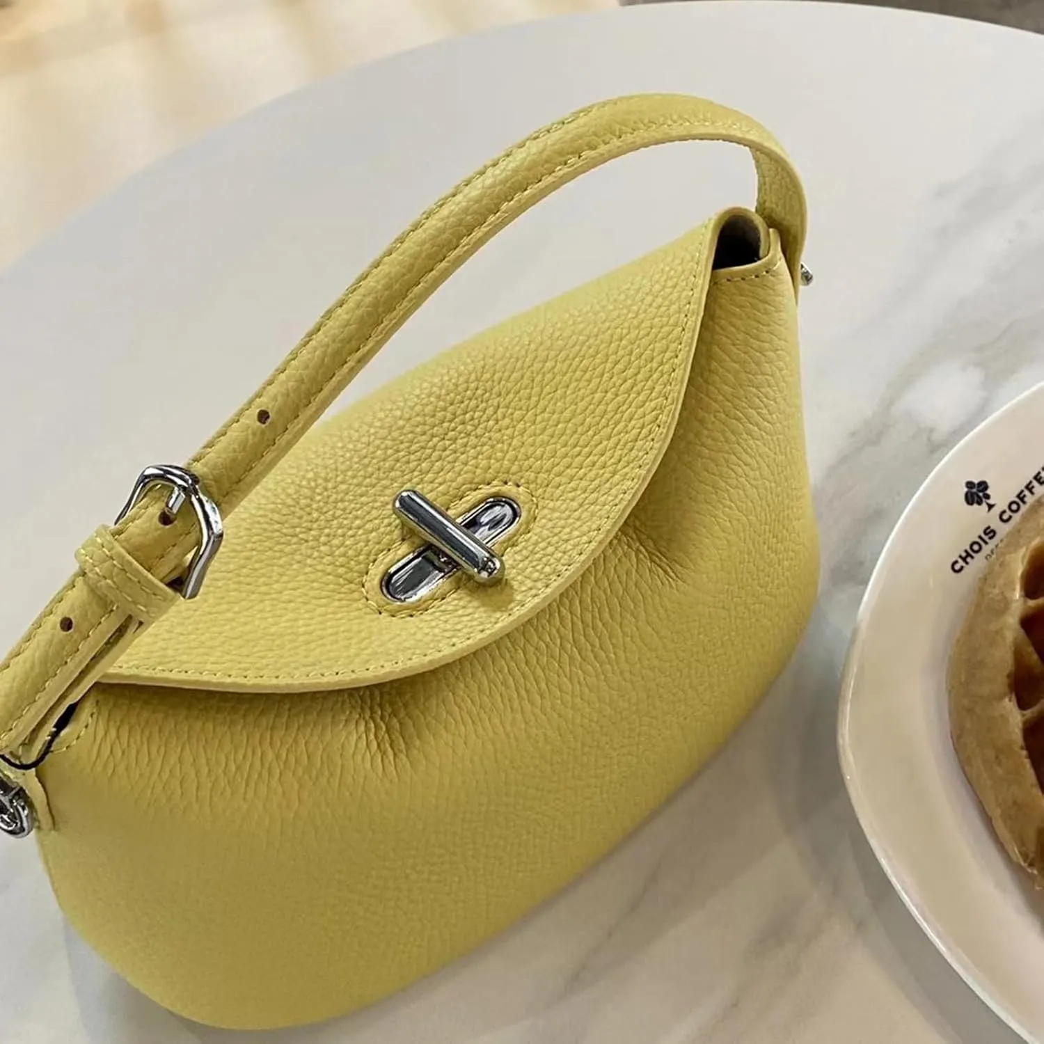 Soft Vegan Leather Hobo Bag,Small Crossbody Purses with Detachable Strap,cowhide handbag.purse