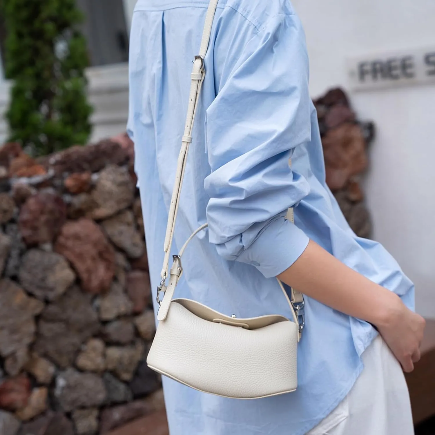 Soft Vegan Leather Hobo Bag,Small Crossbody Purses with Detachable Strap,cowhide handbag.purse