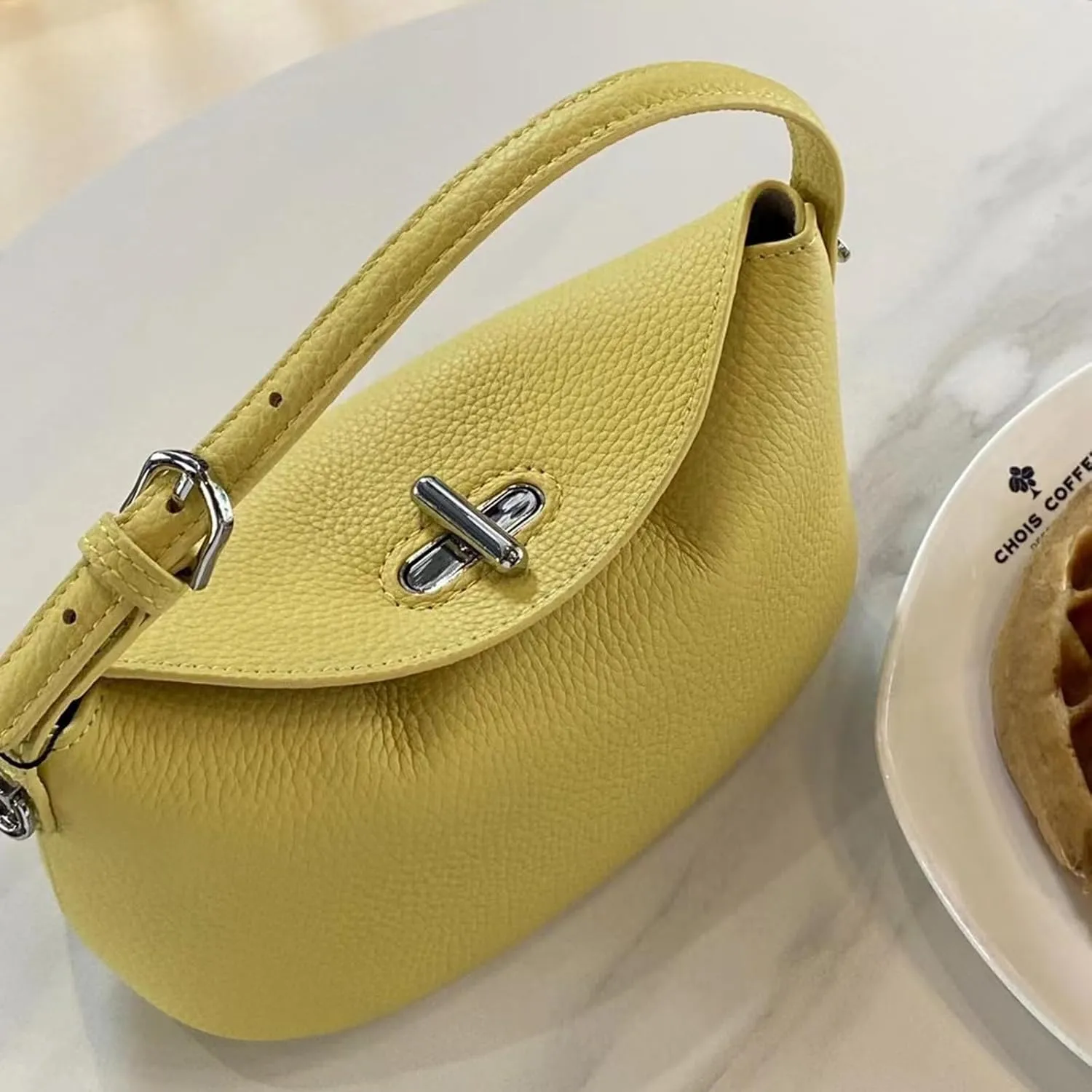 Soft Vegan Leather Hobo Bag,Small Crossbody Purses with Detachable Strap,cowhide handbag.purse