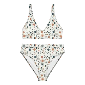 Solar Flare: Sunburst Radiance High-Waisted Bikini