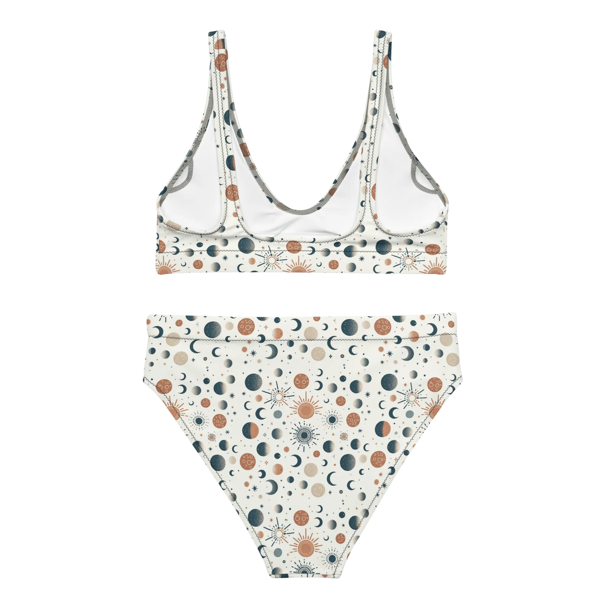 Solar Flare: Sunburst Radiance High-Waisted Bikini