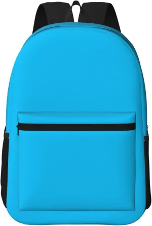 Solid color light blue Travel Laptop Backpack, 17 Inch Backpack for Men and Women, Work, Leisure, College, High School Backpack,