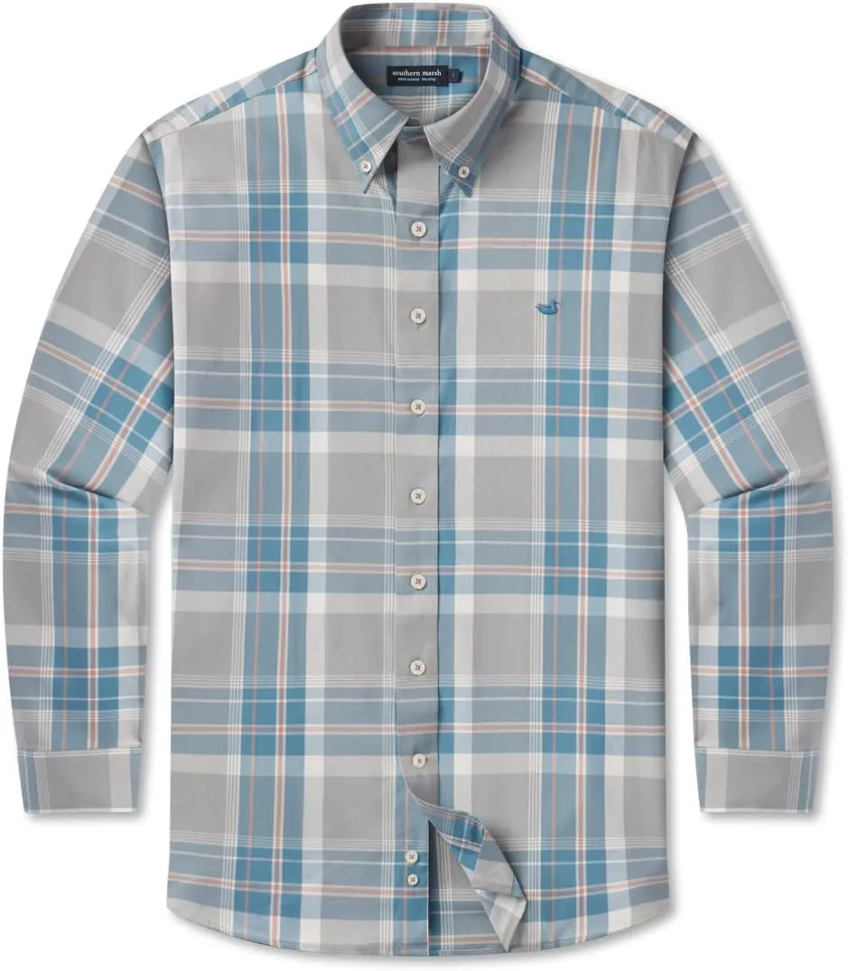 Southern Marsh Bedford Plaid Dress Shirt