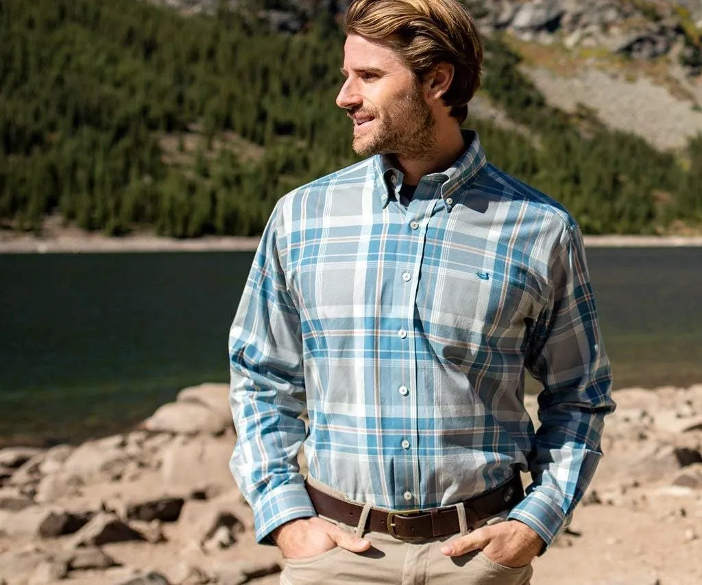 Southern Marsh Bedford Plaid Dress Shirt